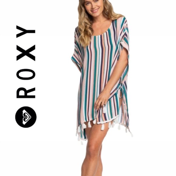 Roxy Make Your Soul Poncho Swim Cover UP - Picture 2 of 8